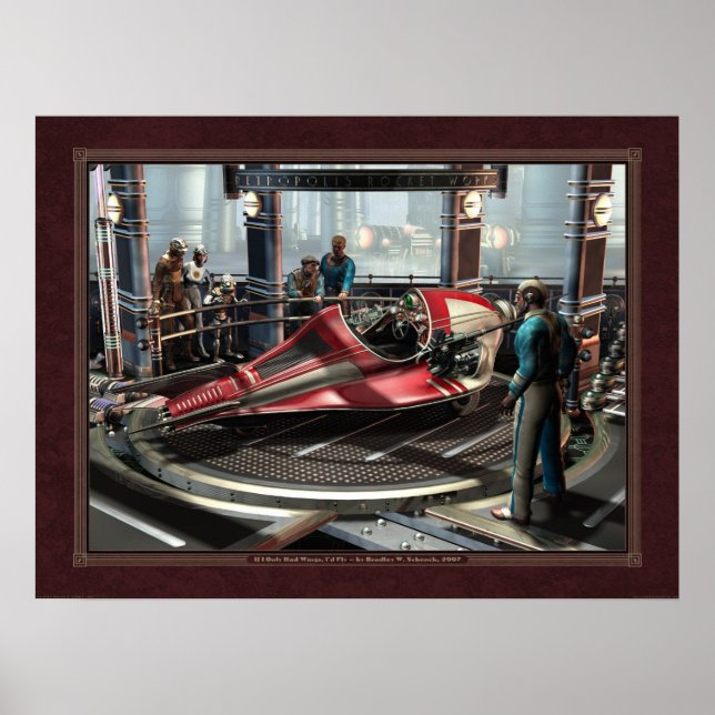 If I Only Had Wings, I'd Fly (24x18") Poster (Front)