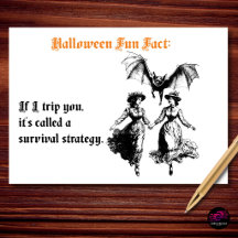 If I Trip You Funny Victorian Halloween