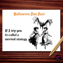 If I Trip You Funny Victorian Halloween