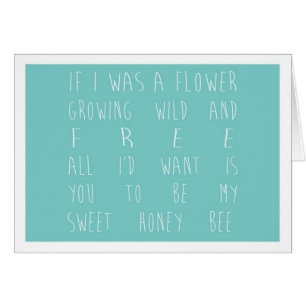 If I was a flower - teal