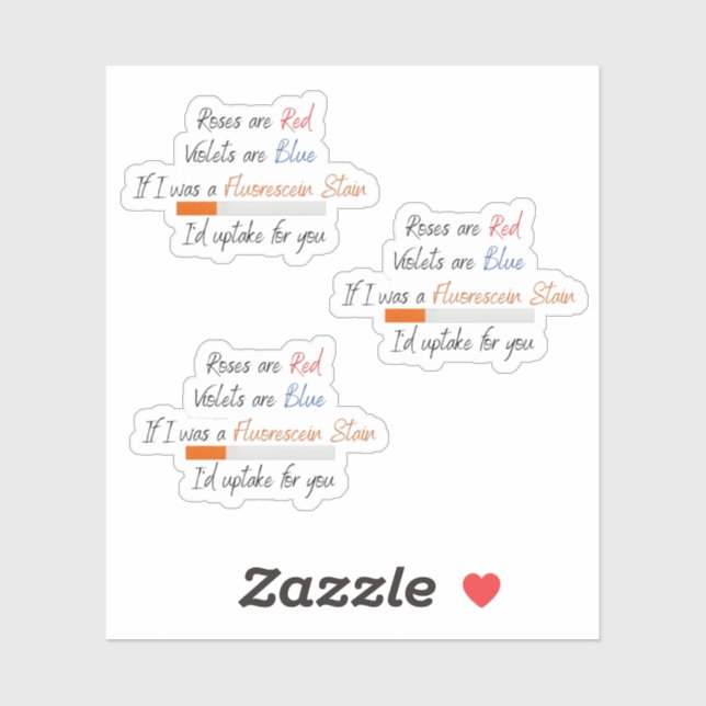 If I was a fluorescein stain - sticker  (Sheet)