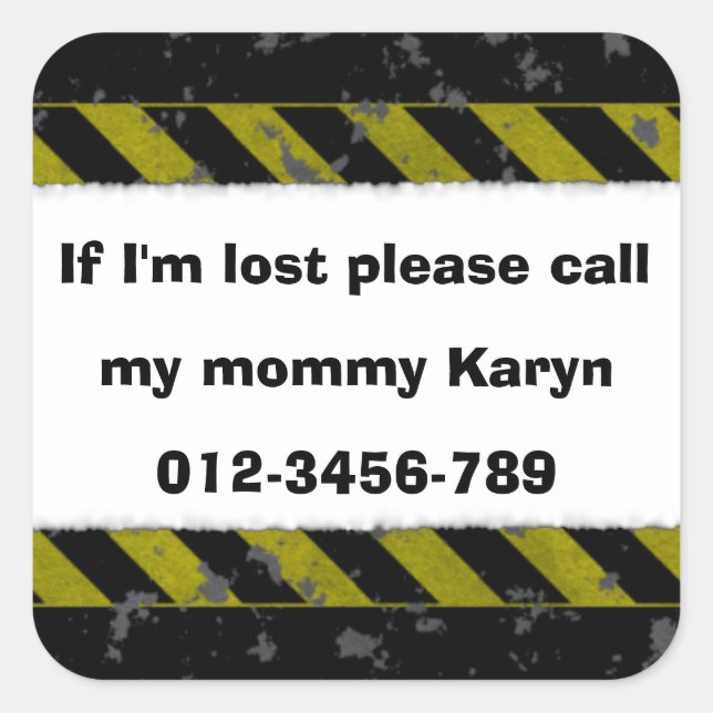 If I'm Lost Stickers (Front)