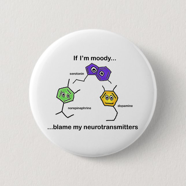 If I'm Moody... 6 Cm Round Badge (Front)