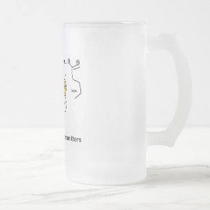 If I'm Nervous... Frosted Glass Beer Mug