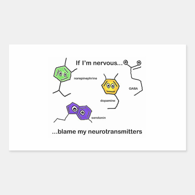 If I'm Nervous... Rectangular Sticker (Front)