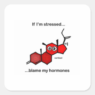 If I'm Stressed... Square Sticker