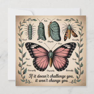 If It Doesn't Challenge You, It Won't Change You Holiday Card