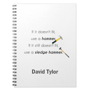 If it doesn't fit, notebook