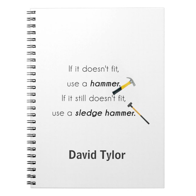 If it doesn't fit, notebook (Front)