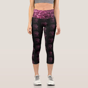 If it is Sparkly and Pink I want it black pattern Capri Leggings