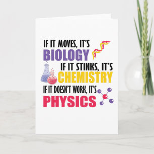 If It Moves It's Biology Card