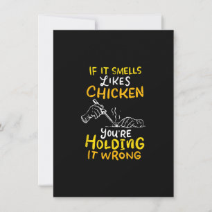 If It Smells Like Chicken Soldering Apparel Card