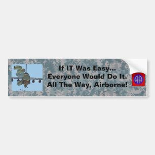 If IT Was Easy...Being a Paratrooper Bumper Sticker