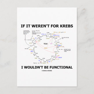 If It Weren't For Krebs I Wouldn't Be Functional Postcard