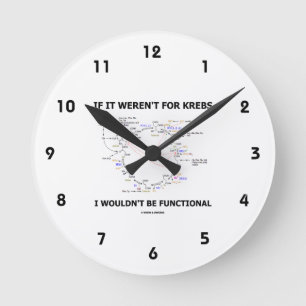 If It Weren't For Krebs I Wouldn't Be Functional Round Clock