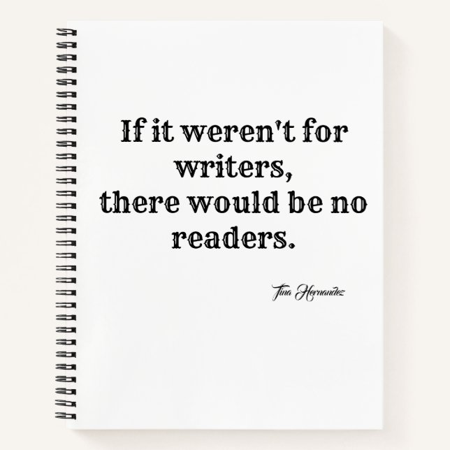 If it weren't for writers notebook (Front)