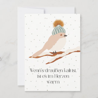 If it's cold outside... thank you card
