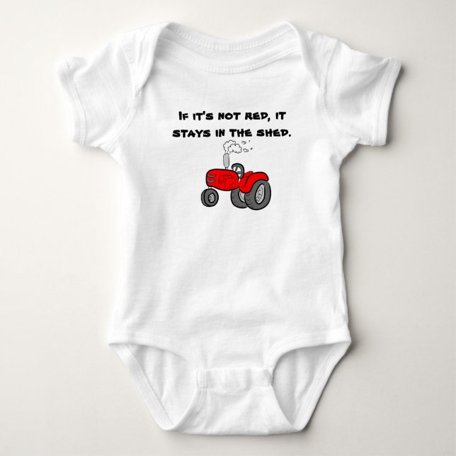 If it's not red Case International Tractor Baby Bodysuit (Front)