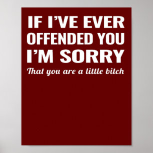 If I've Ever Offended You I'm Sorry Poster