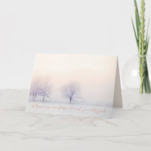 If kisses were snowflakes - Winter Landscape Holiday Card