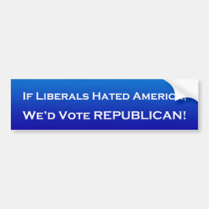 If Liberals Hated America Bumper Sticker