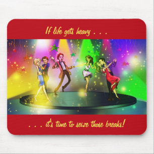 If life gets heavy Inspirational Mousepad (1)