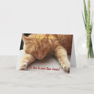 If life gets too heavy Inspirational Card Cat 2
