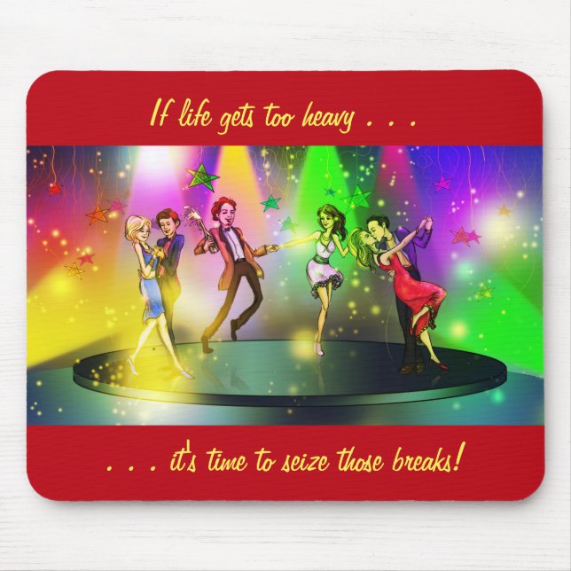 If life gets too heavy Inspirational Mousepad (1) (Front)