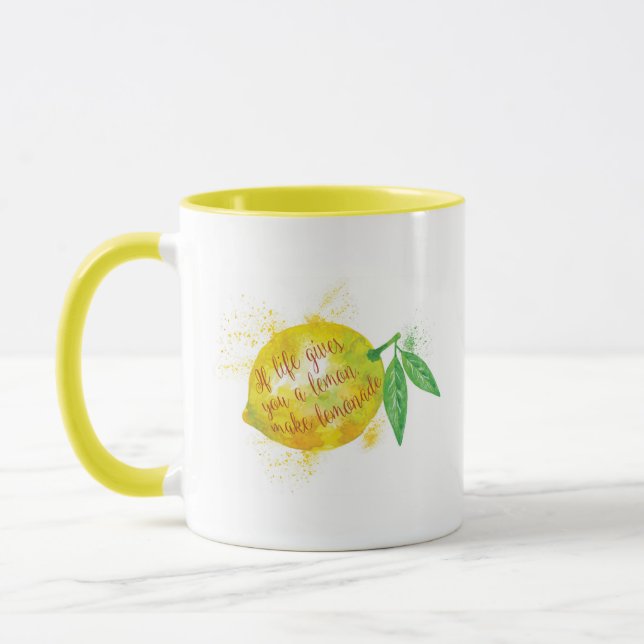 If Life Gives You A Lemon, Make Lemonade Mug (Left)