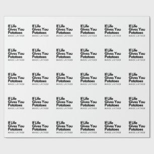 If Life Gives you a Potatoes Make a Latke  Wrapping Paper