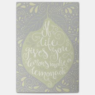 If Life Gives You Lemons Make A Lemonade Post-it Notes