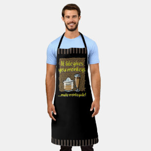 If life gives you monkeys apron