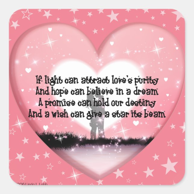 If light can attract love's purity stickers (Front)