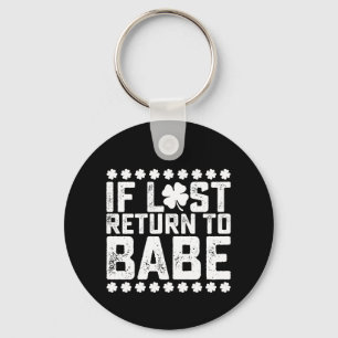 If Lost Return To Babe I Am Babe Couple Matching Key Ring