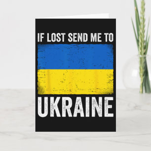 If Lost Send Me To Ukraine Card