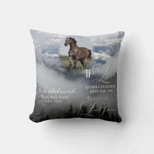 If Love Alone Foggy Trees Memorial PHOTO Prayer Cushion