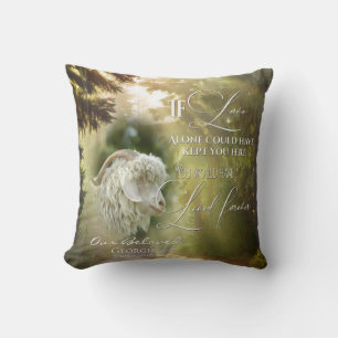 If Love Alone Forest Goat Memorial PHOTO Prayer Cushion