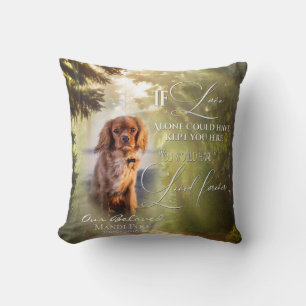 If Love Alone Forest Pet Memorial PHOTO Prayer Cushion