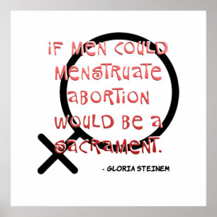If Men Could Menstruate Poster