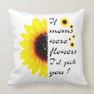 IF MOMS WERE FLOWERS, Mum And Flower Cushion