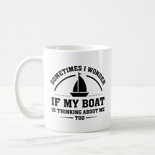 If My Boat Coffee Mug (Left)