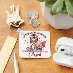 If My Book Is Open... Key Ring