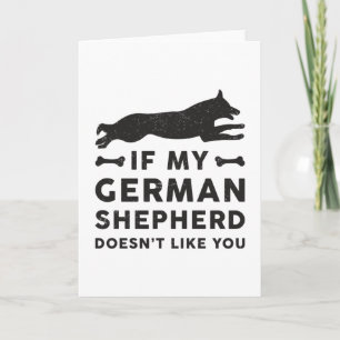 If My German Shepherd Dog Lover Vintage Funny Gift Card