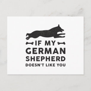 If My German Shepherd Dog Lover Vintage Funny Gift Postcard