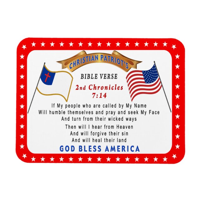 If My People will Humble Themselves Verse Magnet (Horizontal)