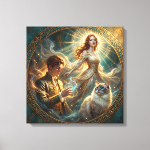 If My Pet Were Human Stretch canvas Print
