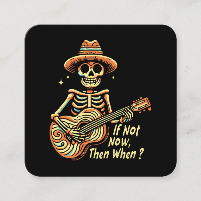 If Not Now, Then When Square Business Card (Front)
