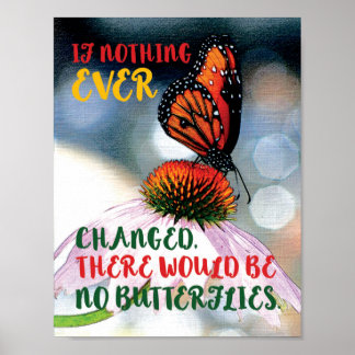"If nothing ever changed..." motivational poster