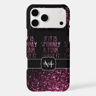 If parkly Pink I want it Black pattern Monogram