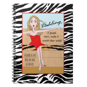 "If people stare, make it worthwhile!" Notebook